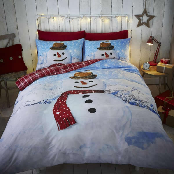 Snowman duvet cover for children