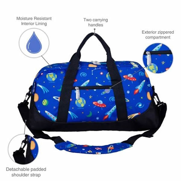 Space duffle bag for children