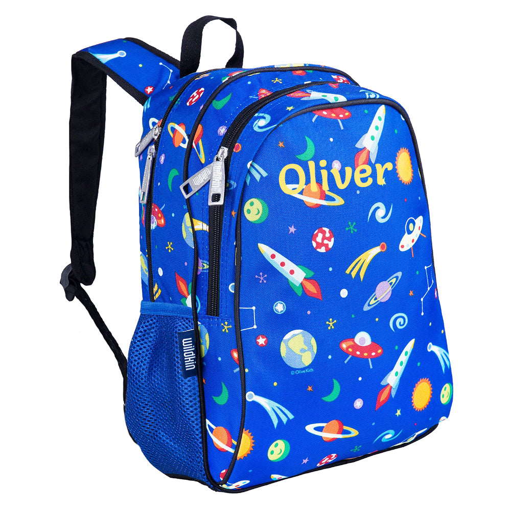Personalised space rucksack for children