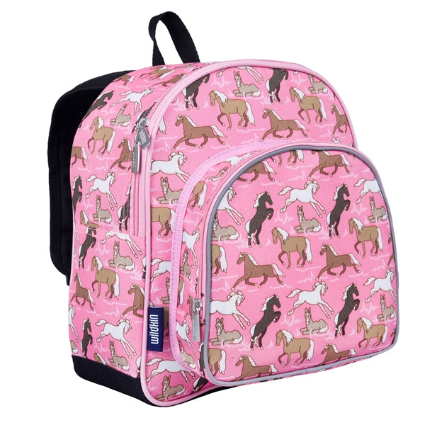 Pink horses toddler backpack