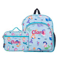 Mermaid backpack and lunch bag set for children