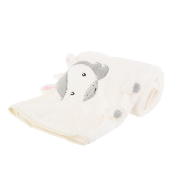 Personalised unicorn baby blanket