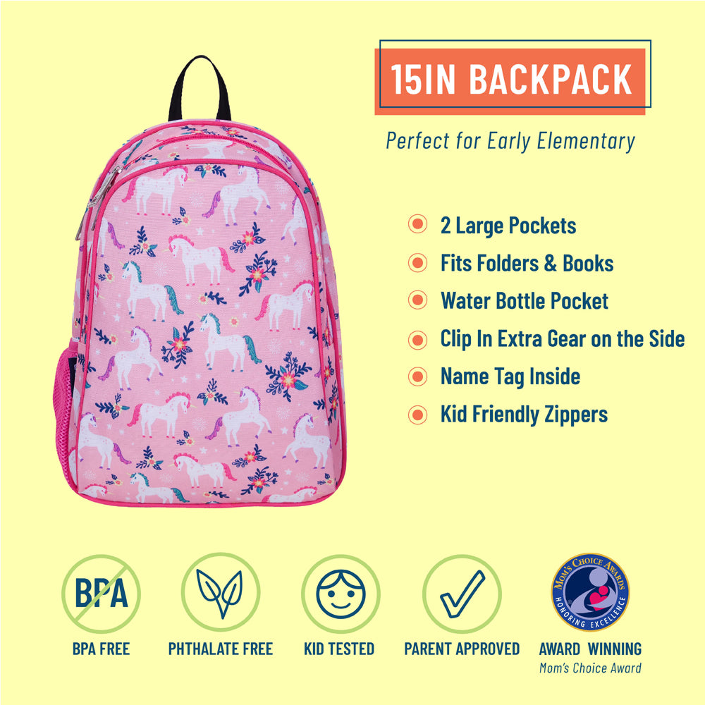 Unicorn Wildkin backpack for children