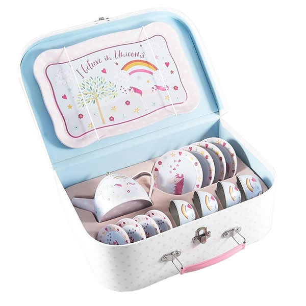 Kids’ unicorn tea set