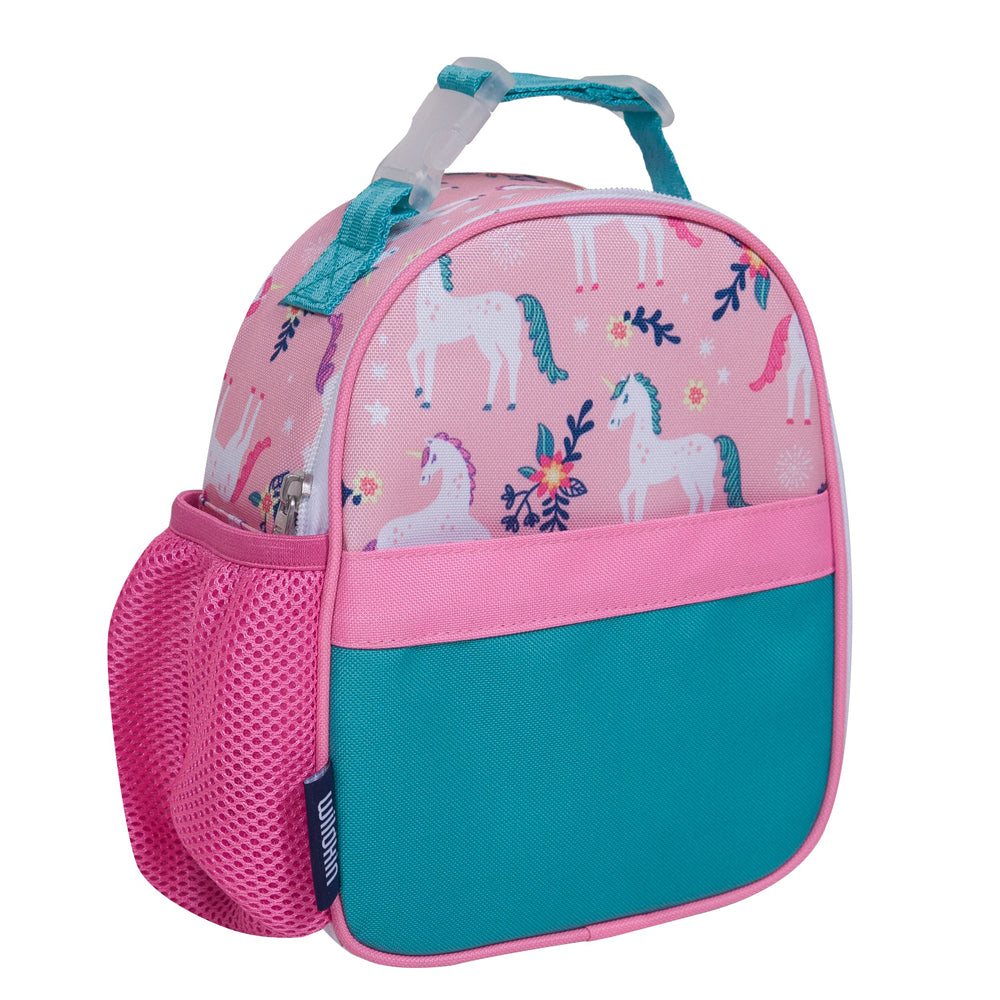 Magical unicorn lunch bag clip detail
