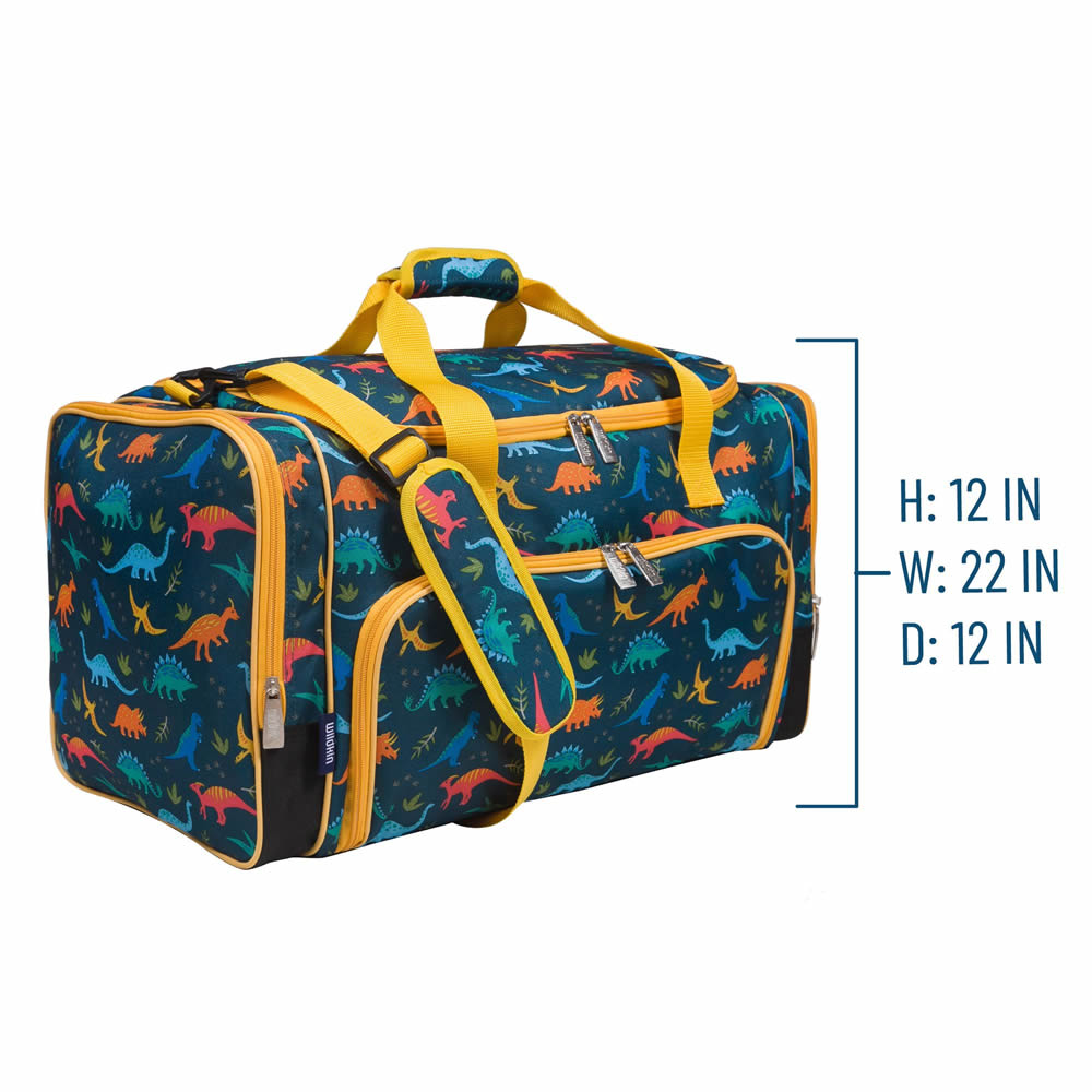 Dinosaur weekender duffle bag for children