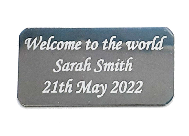 Welcome to the world baby girl gift plaque